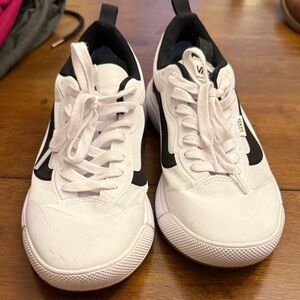 Vans Classic White and Black Low-Top Sneakers